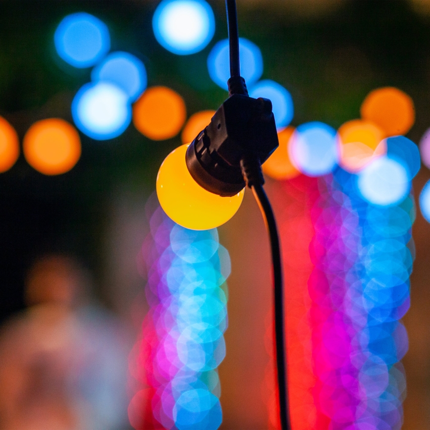 Twinkly - LED RGB Ljusreglerad utomhus Dekorativ slinga FESTOON 20xLED 14m IP44 Wi-Fi