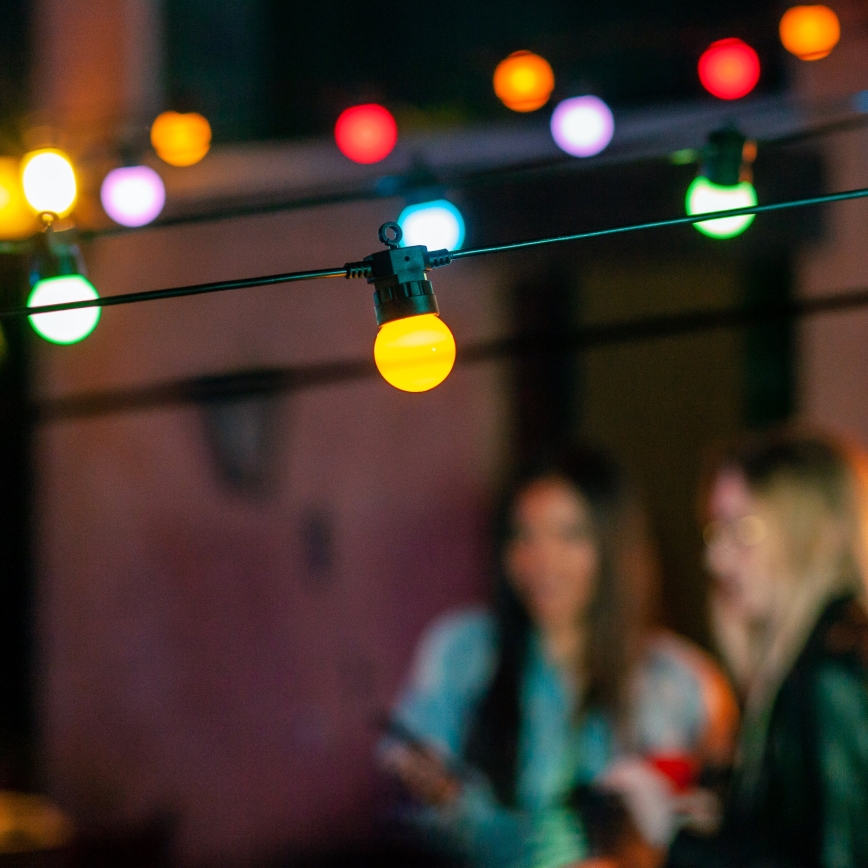 Twinkly - LED RGB Ljusreglerad utomhus Dekorativ slinga FESTOON 20xLED 14m IP44 Wi-Fi
