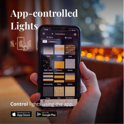 Twinkly - LED Ljusreglerad utomhus Julgardin ICICLE 190xLED 11,5m IP44 Wi-Fi