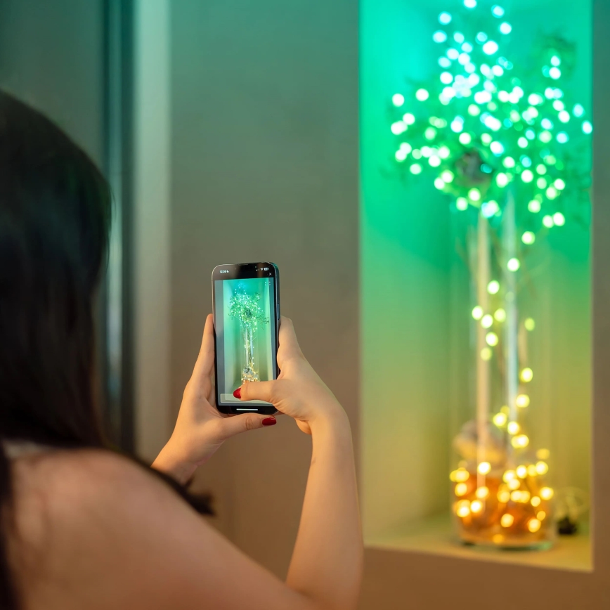 Twinkly - LED RGB Ljusreglerad Julkedja CANDIES 100xLED 8 m USB Wi-Fi