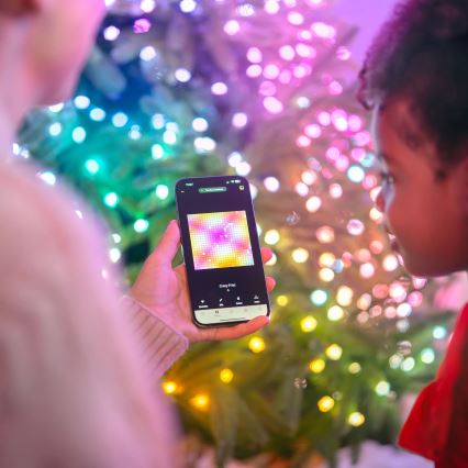 Twinkly - LED RGB Ljusreglerad Julkedja CANDIES 100xLED 8 m USB Wi-Fi