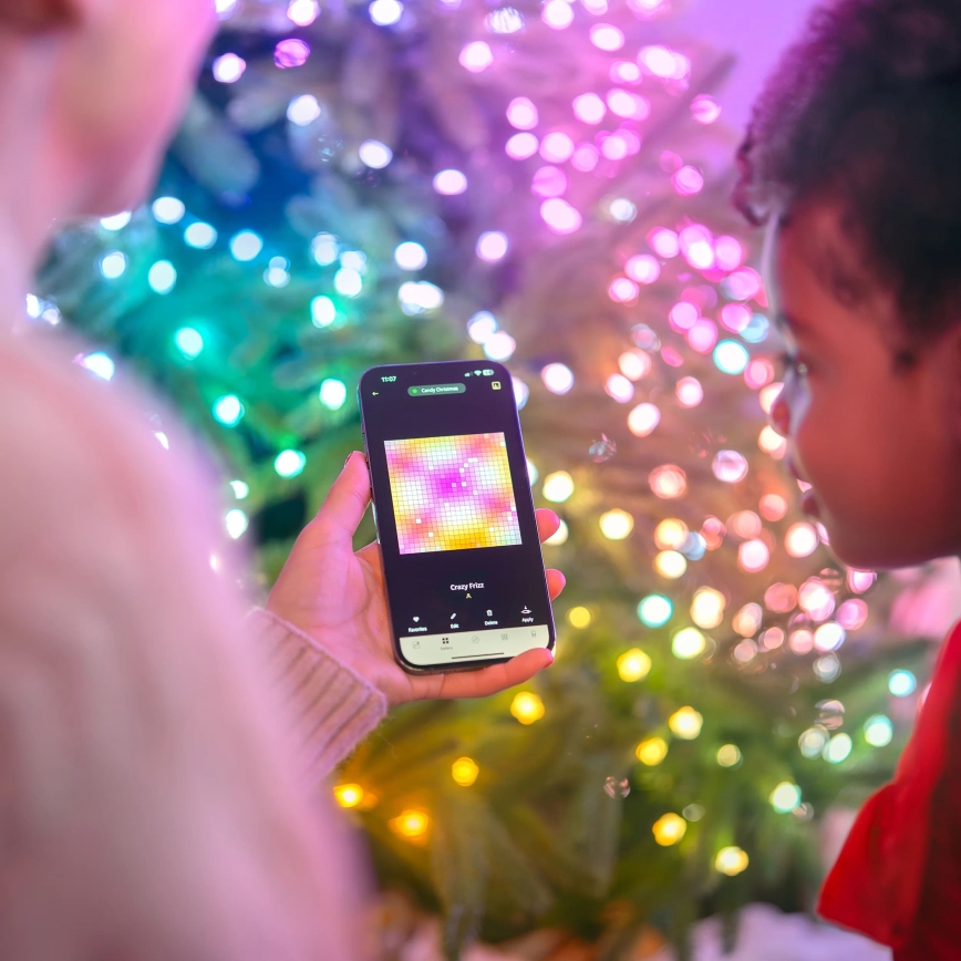 Twinkly - LED RGB Ljusreglerad Julkedja CANDIES 100xLED 8 m USB Wi-Fi