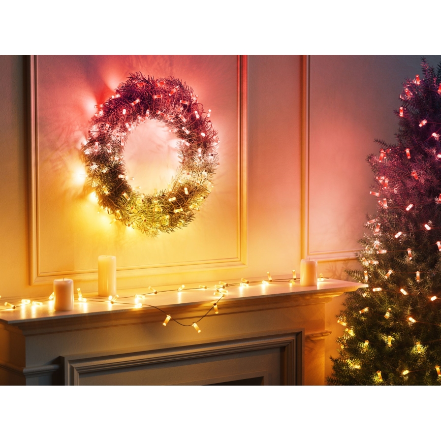 Twinkly - LED RGB Ljusreglerad Julkedja CANDIES 200xLED 14 m USB Wi-Fi