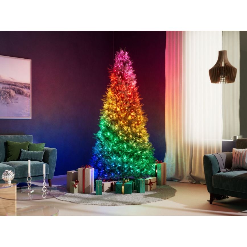 Twinkly - LED RGB Ljusreglerad Julkedja CANDIES 200xLED 14 m USB Wi-Fi