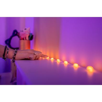Twinkly - LED RGB Ljusreglerad Julkedja CANDIES 100xLED 8 m USB Wi-Fi