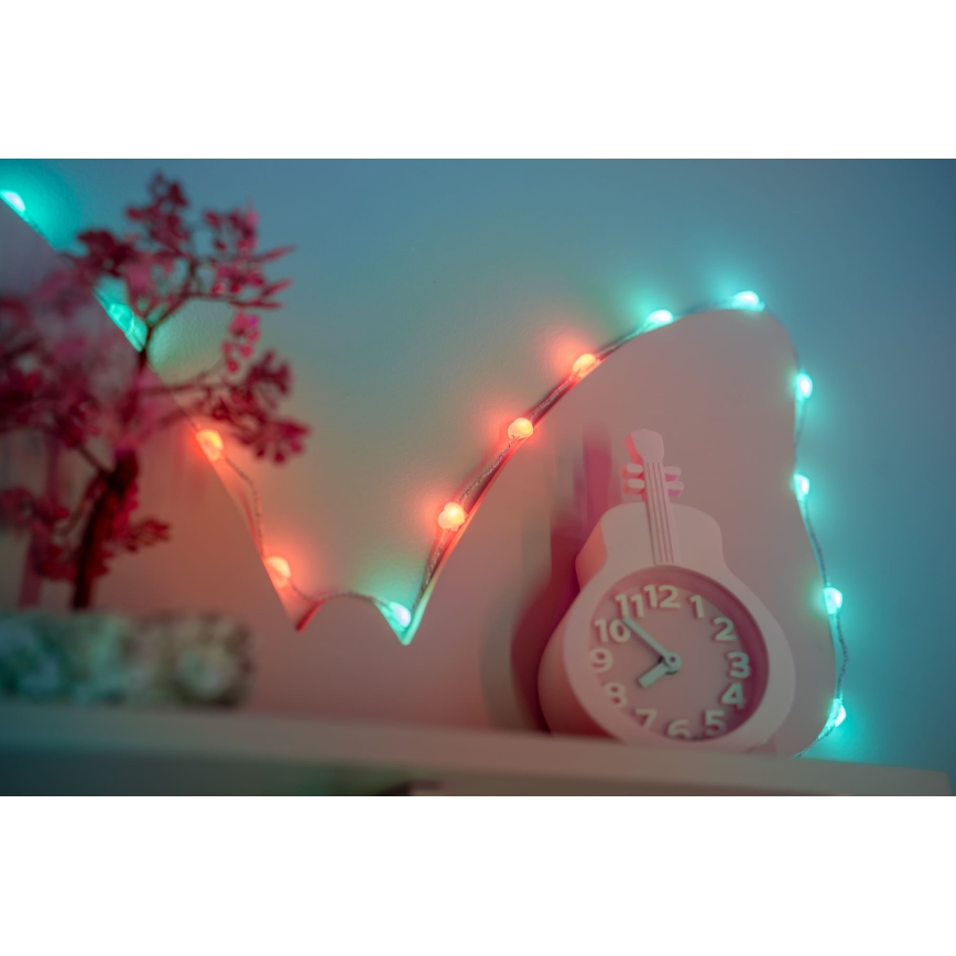 Twinkly - LED RGB Ljusreglerad Julkedja CANDIES 100xLED 8 m USB Wi-Fi
