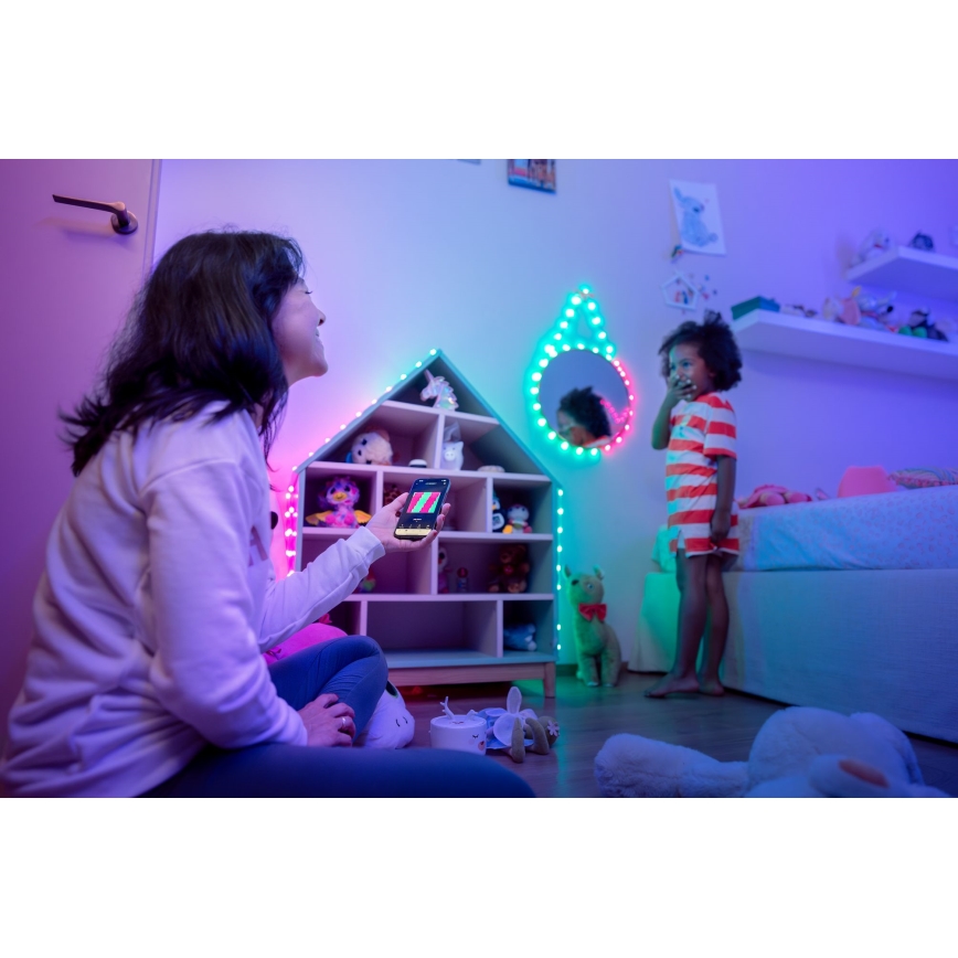 Twinkly - LED RGB Ljusreglerad Julkedja CANDIES 100xLED 8 m USB Wi-Fi