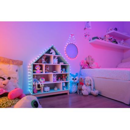 Twinkly - LED RGB Ljusreglerad Julkedja CANDIES 100xLED 8 m USB Wi-Fi