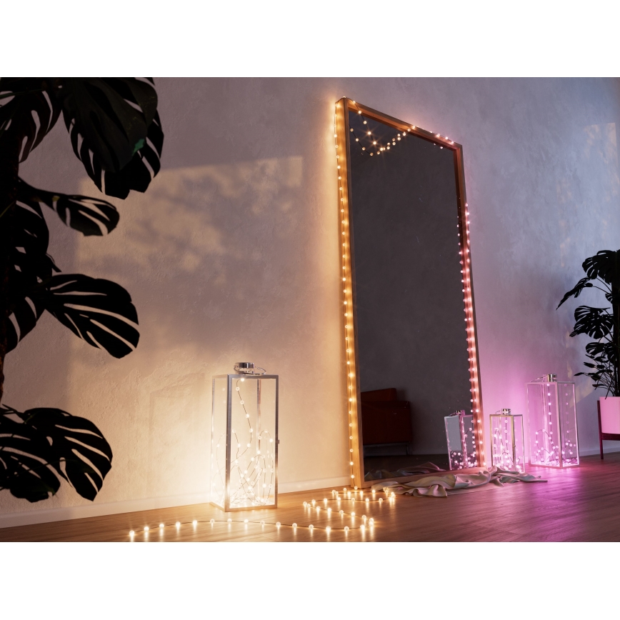 Twinkly - LED RGB Ljusreglerad Julkedja CANDIES 100xLED 8 m USB Wi-Fi
