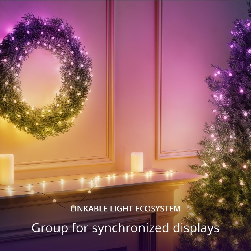 Twinkly - LED RGB Ljusreglerad Julkedja CANDIES 100xLED 8 m USB Wi-Fi