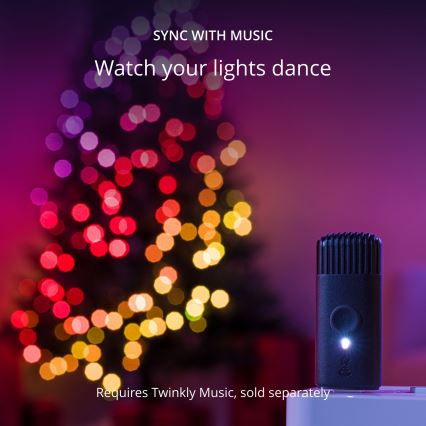 Twinkly - LED RGB Ljusreglerad Julkedja CANDIES 100xLED 8 m USB Wi-Fi