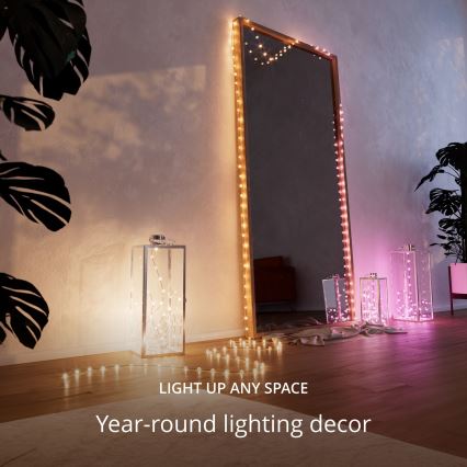 Twinkly - LED RGB Ljusreglerad Julkedja CANDIES 100xLED 8 m USB Wi-Fi