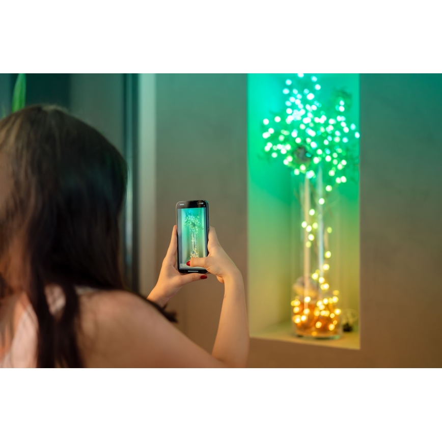 Twinkly - LED RGB Ljusreglerad Julkedja CANDIES 100xLED 8 m USB Wi-Fi