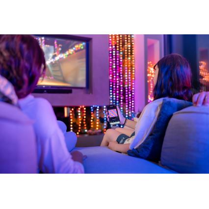 Twinkly - LED RGB Ljusreglerad Julkedja CANDIES 200xLED 14 m USB Wi-Fi