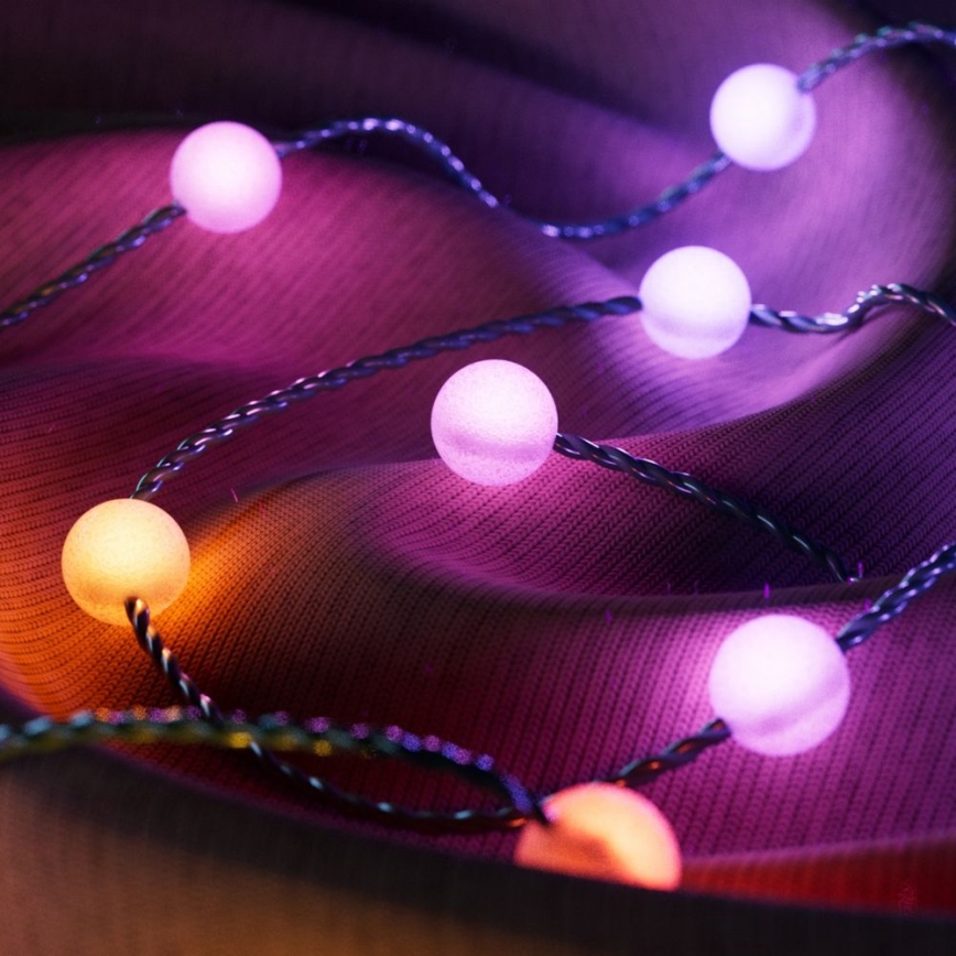 Twinkly - LED RGB Ljusreglerad Julkedja CANDIES 200xLED 14 m USB Wi-Fi
