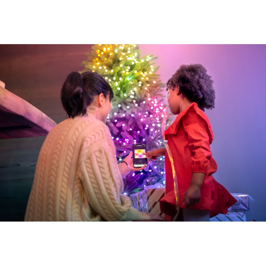 Twinkly - LED RGB Ljusreglerad Julkedja CANDIES 100xLED 8 m USB Wi-Fi