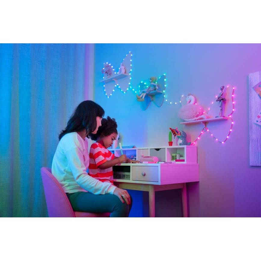Twinkly - LED RGB Ljusreglerad Julkedja CANDIES 100xLED 8 m USB Wi-Fi