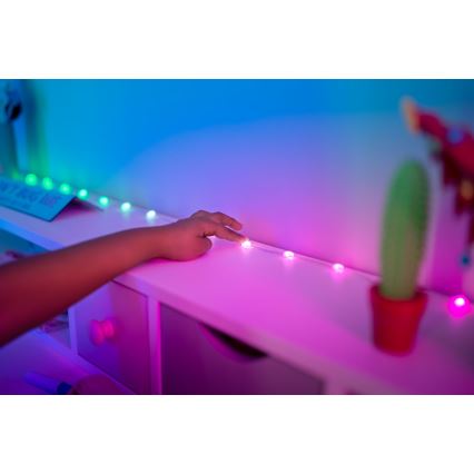 Twinkly - LED RGB Ljusreglerad Julkedja CANDIES 100xLED 8 m USB Wi-Fi