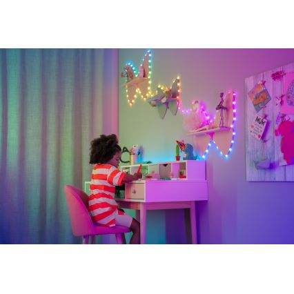 Twinkly - LED RGB Ljusreglerad Julkedja CANDIES 100xLED 8 m USB Wi-Fi