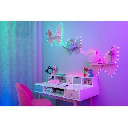 Twinkly - LED RGB Ljusreglerad Julkedja CANDIES 100xLED 8 m USB Wi-Fi