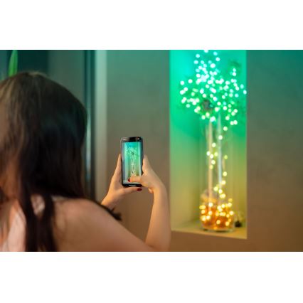 Twinkly - LED RGB Ljusreglerad Julkedja CANDIES 200xLED 14 m USB Wi-Fi