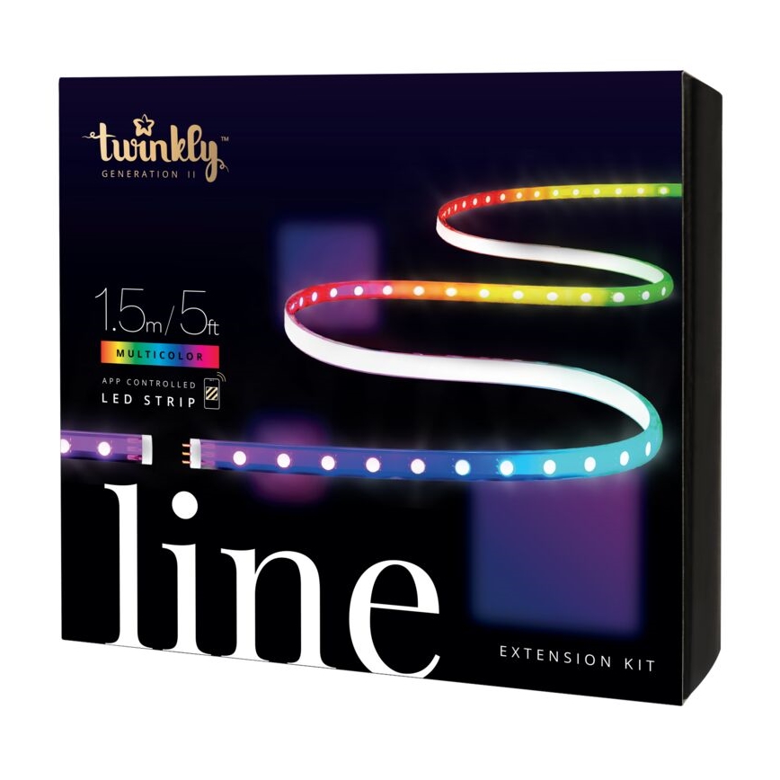 Twinkly - LED RGB Förlängning ljusreglerad list LINE 100xLED 1,5 m Wi-Fi