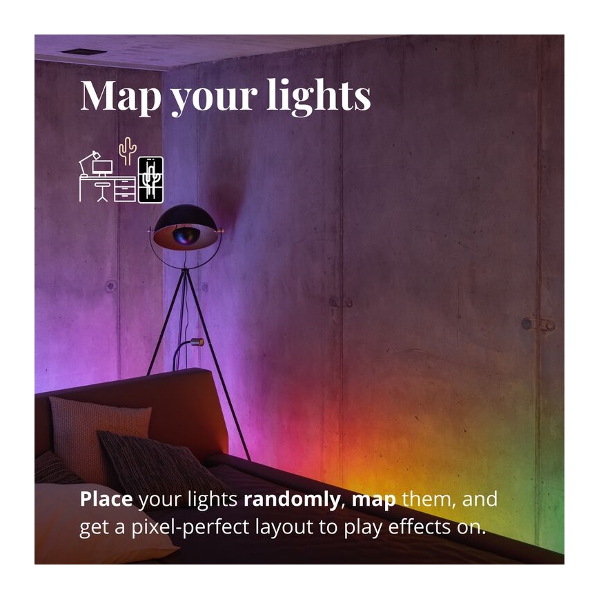 Twinkly - LED RGB Dimbar remsa LINE 100xLED 1,5 m Wi-Fi