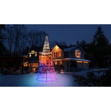 Twinkly - LED RGBW dimmerbar utomhusjulgran LIGHT TREE 1000 LED 6 m IP44 Wi-Fi