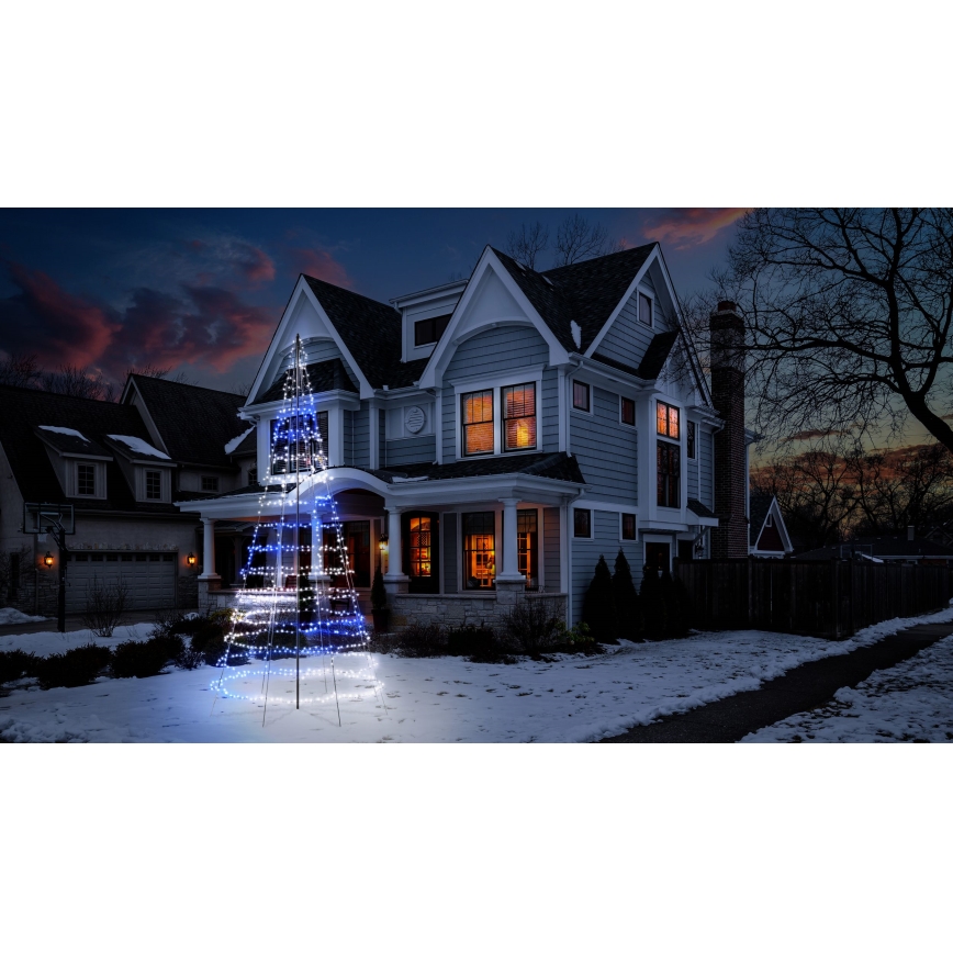 Twinkly - LED RGBW dimmerbar utomhusjulgran LIGHT TREE 1000 LED 6 m IP44 Wi-Fi