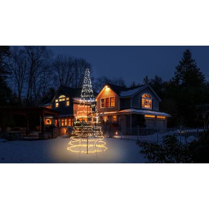 Twinkly - LED RGBW dimmerbar utomhusjulgran LIGHT TREE 1000 LED 6 m IP44 Wi-Fi