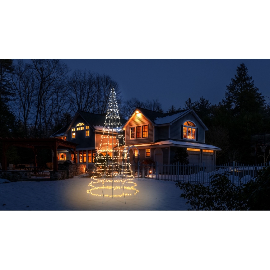 Twinkly - LED RGBW dimmerbar utomhusjulgran LIGHT TREE 1000 LED 6 m IP44 Wi-Fi