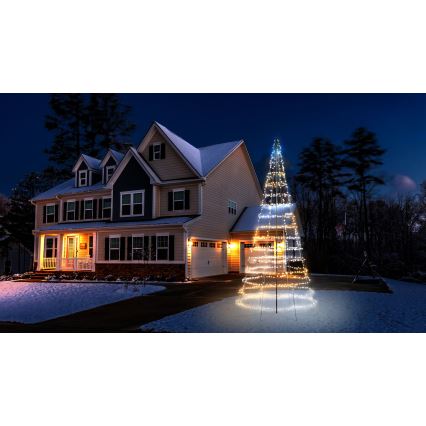 Twinkly - LED RGBW dimmerbar utomhusjulgran LIGHT TREE 1000 LED 6 m IP44 Wi-Fi