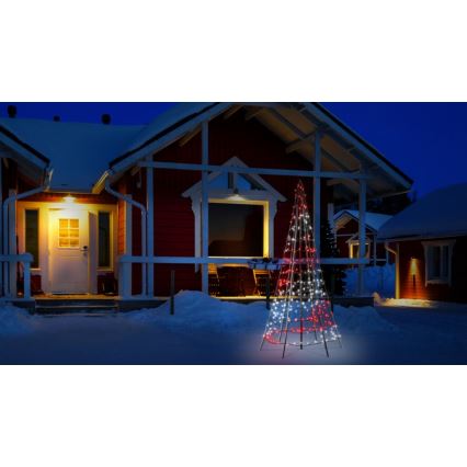 Twinkly - LED RGBW Dimbart utomhus julgran LIGHT TREE 300xLED 2m IP44 Wi-Fi