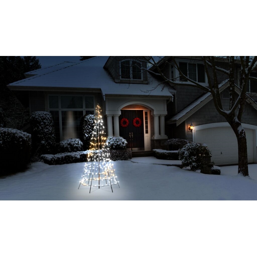 Twinkly - LED RGBW Dimbart utomhus julgran LIGHT TREE 300xLED 2m IP44 Wi-Fi