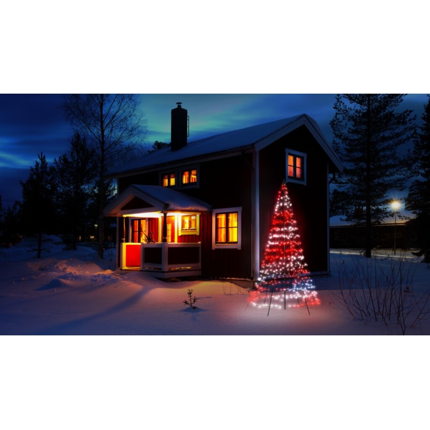Twinkly - LED RGBW Dimbart utomhus julgran LIGHT TREE 450xLED 3m IP44 Wi-Fi