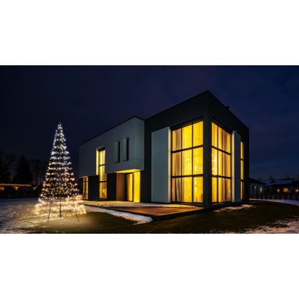 Twinkly - LED RGBW Ljusreglerad utomhus Julgran LIGHT TREE 450xLED 3m IP44 Wi-Fi