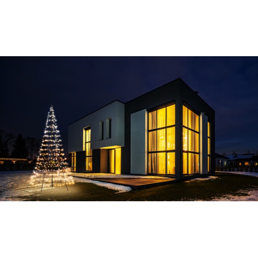 Twinkly - LED RGBW Ljusreglerad utomhus Julgran LIGHT TREE 450xLED 3m IP44 Wi-Fi