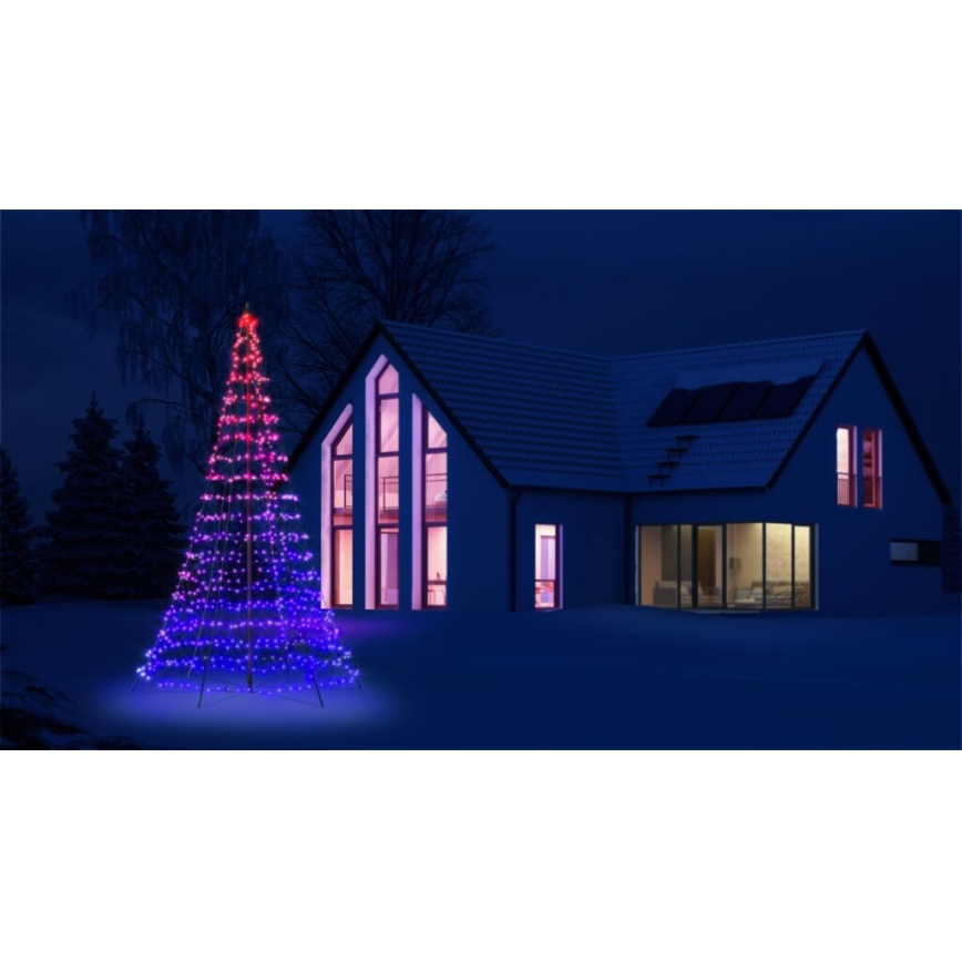 Twinkly - LED RGBW Dimbart utomhus julgran LIGHT TREE 750xLED 4m IP44 Wi-Fi