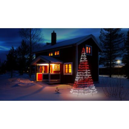 Twinkly - LED RGBW Dimbart utomhus julgran LIGHT TREE 750xLED 4m IP44 Wi-Fi
