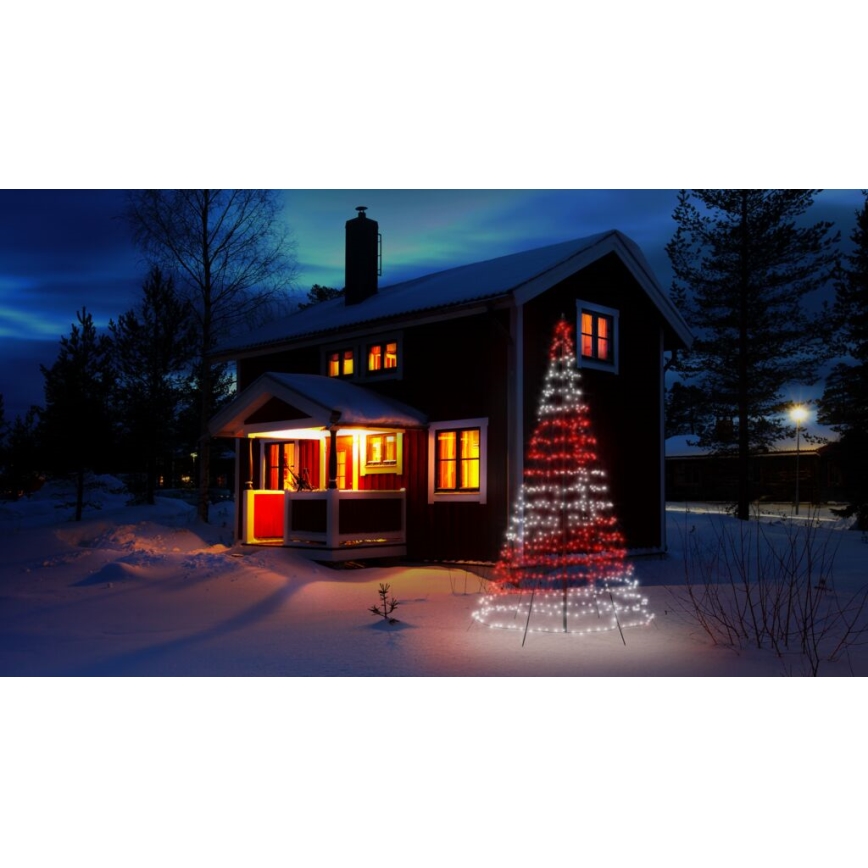 Twinkly - LED RGBW Dimbart utomhus julgran LIGHT TREE 750xLED 4m IP44 Wi-Fi