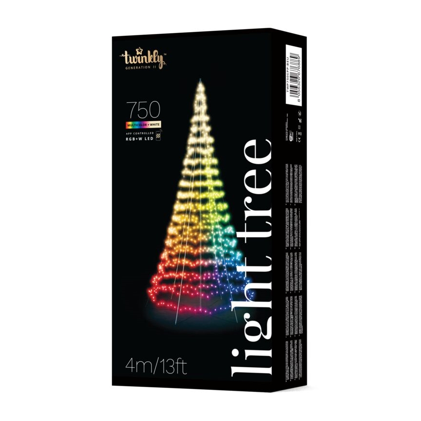 Twinkly - LED RGBW Dimbart utomhus julgran LIGHT TREE 750xLED 4m IP44 Wi-Fi