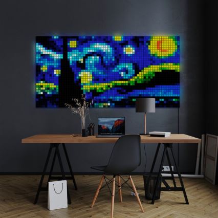Twinkly - KIT 6xLED RGB Ljusreglerad panel SQUARES 64xLED 16x16 cm Wi-Fi