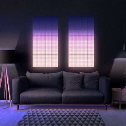 Twinkly - KIT 6xLED RGB Ljusreglerad panel SQUARES 64xLED 16x16 cm Wi-Fi