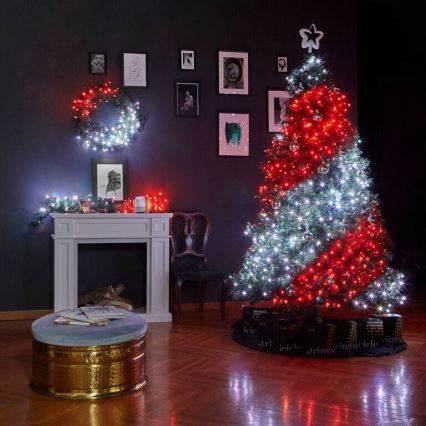 Twinkly - LED RGB Ljusreglerad Julkrans PRE-LIT WREATH 50xLED diameter 61cm Wi-Fi