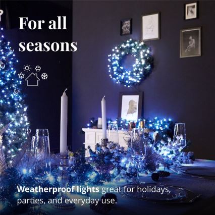 Twinkly - LED RGB Ljusreglerad Julkrans PRE-LIT WREATH 50xLED diameter 61cm Wi-Fi
