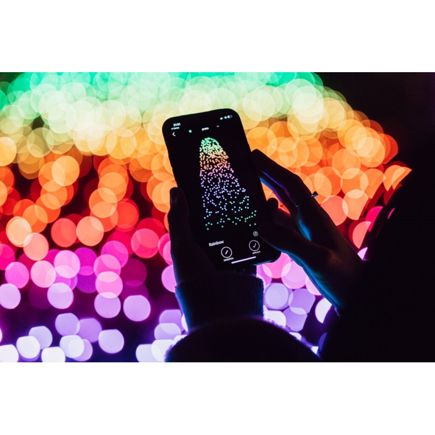 Twinkly - LED RGB Ljusreglerad utomhus Julkedja STRINGS 100xLED 11,5m IP44 Wi-Fi