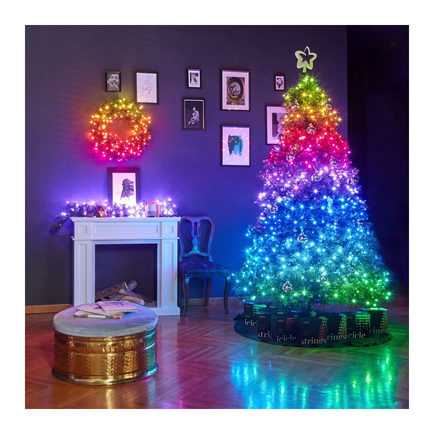 Twinkly - LED RGB Ljusreglerad utomhus Julkedja STRINGS 100xLED 11,5m IP44 Wi-Fi