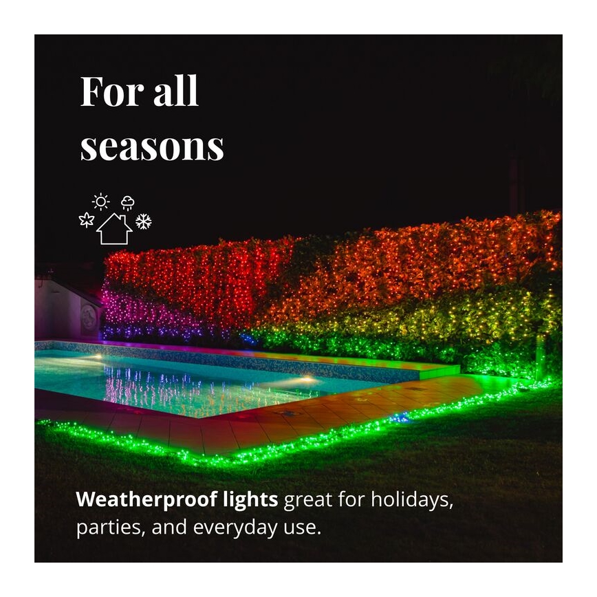 Twinkly - LED RGB Ljusreglerad utomhus Julkedja STRINGS 100xLED 11,5m IP44 Wi-Fi
