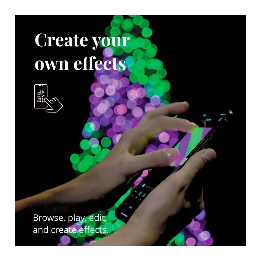 Twinkly - LED RGB Ljusreglerad utomhus Julkedja STRINGS 100xLED 11,5m IP44 Wi-Fi