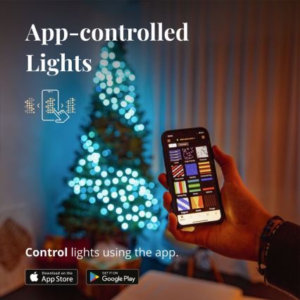 Twinkly - LED RGB Ljusreglerad utomhus Julkedja STRINGS 100xLED 11,5m IP44 Wi-Fi